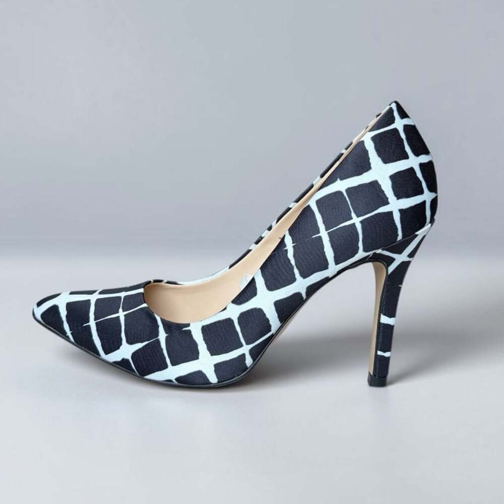 New Adam Lippes for Target Geo Pointed Toe Stiletto Heels Black & White Size 9.5